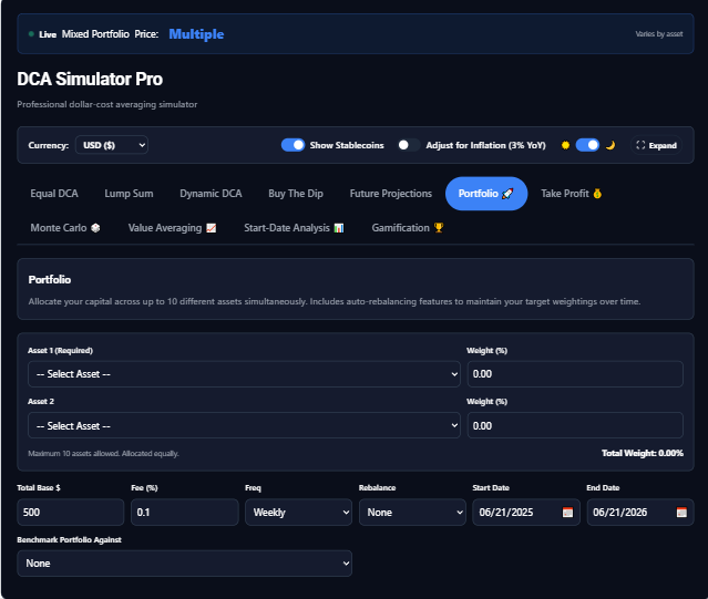 Custom multi-asset portfolio