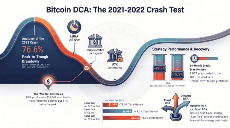 DCA Bitcoin From 2021 Through the 2022 Crash &mdash; What Actually Happened